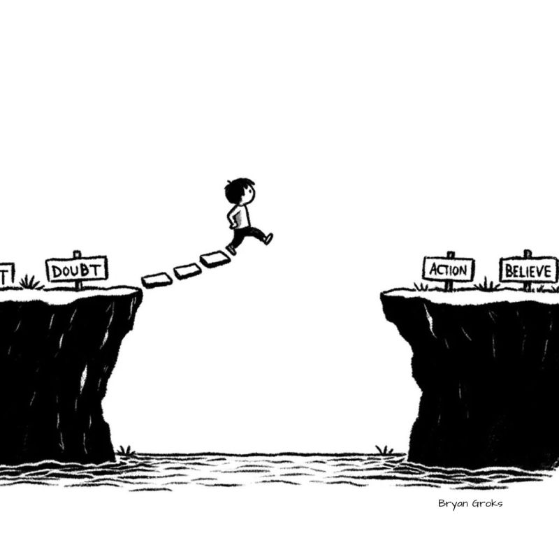 Belief before action