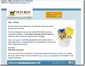 spring cleaning email